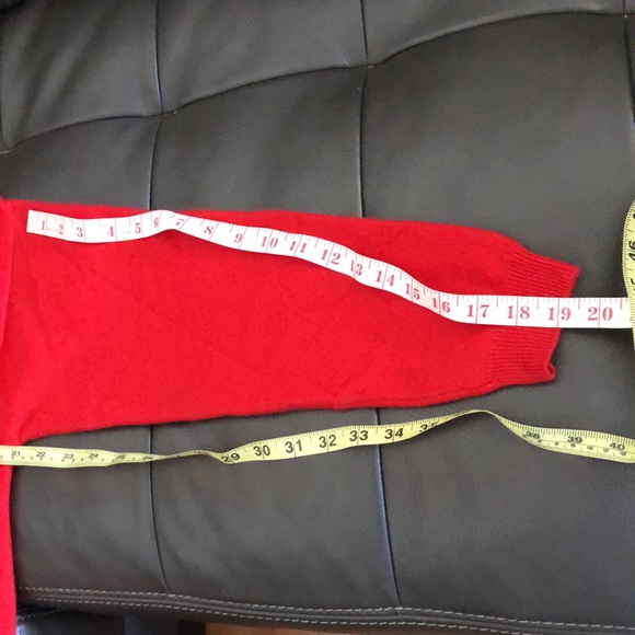 Charter Club Cashmere V Cardigan Button Down Ribbed Red Sweater Size M - Picture 10 of 10